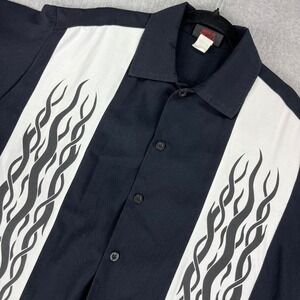 Vintage Sinister Clothing Shirt Men XL legendary pinstriper Hot Rods of Norco